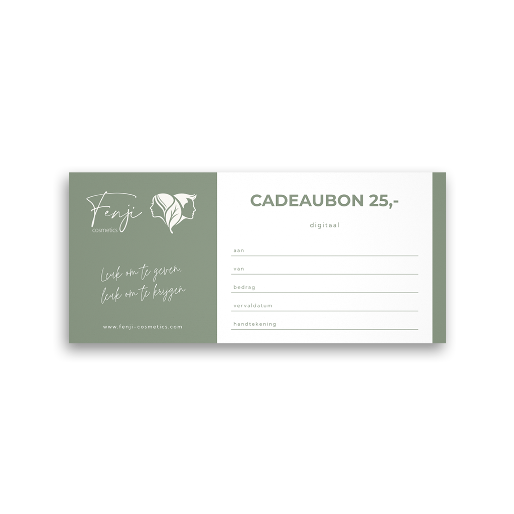 Fenji Cosmetics cadeaubon t.w.v. 25,-