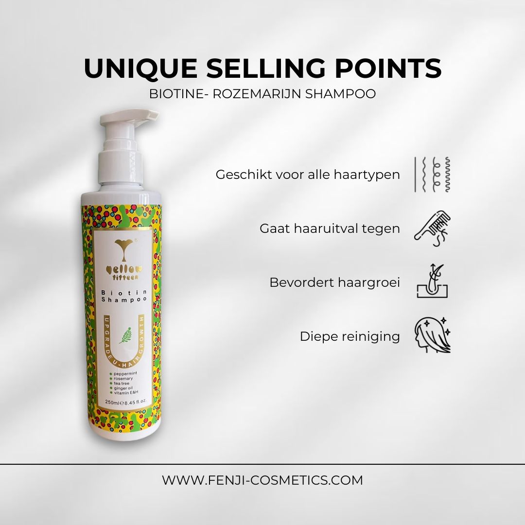 USP Biotine- rozemarijn haargroei shampoo
