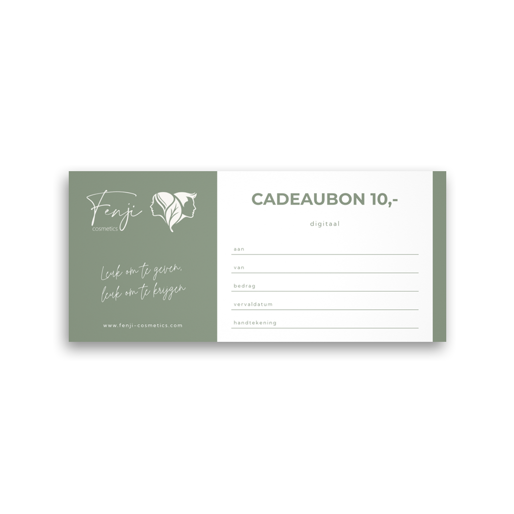 Fenji Cosmetics cadeaubon t.w.v. 10,-