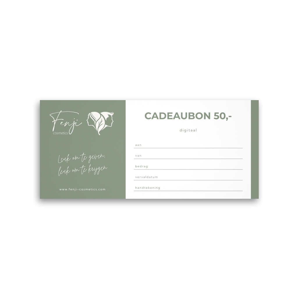 Fenji Cosmetics cadeaubon t.w.v. 50,-
