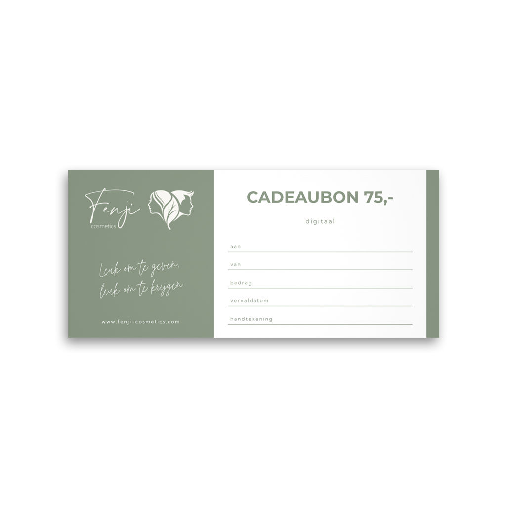 Fenji Cosmetics cadeaubon t.w.v. 75,-