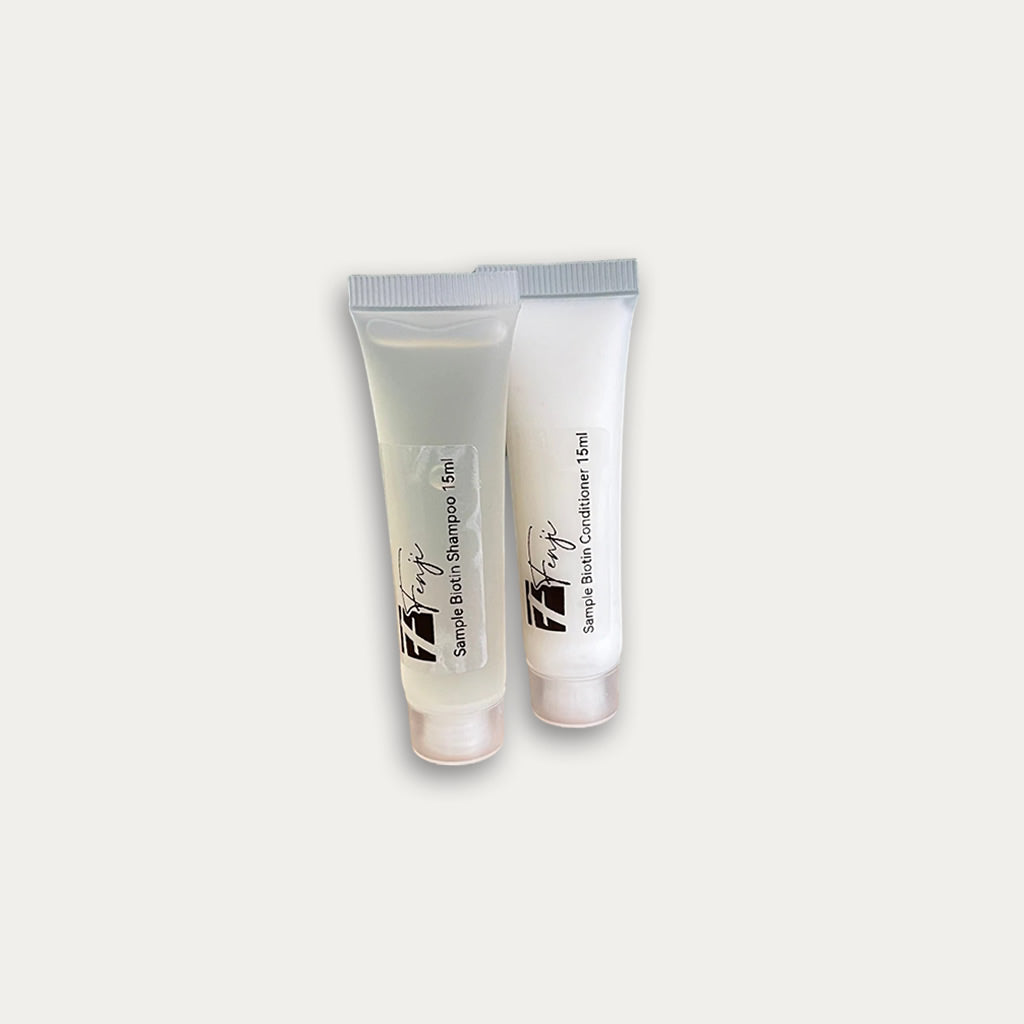 Biotine- Rozemarijn samples haargroei shampoo en conditioner 15ml
